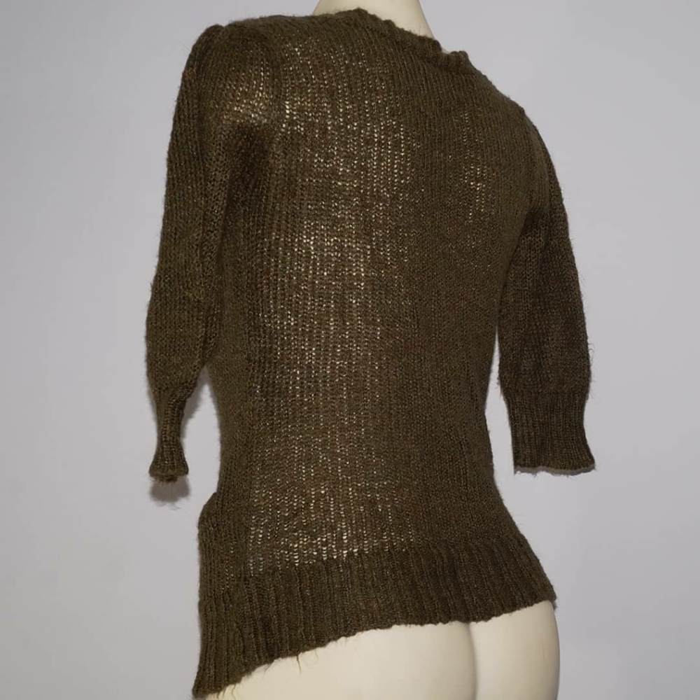 Frenchi Green V-Neck Cardigan